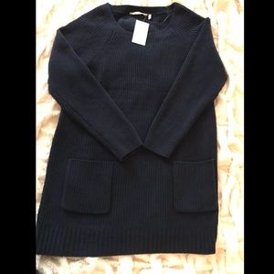 •SOFT SURROUNDINGS• Long Dark Blue Sweater• W/TAGS